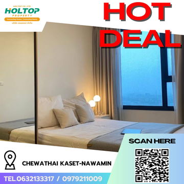 #R8038 🎉 081268 ให้เช่าคอนโด Chewathai Kaset-Nawamin