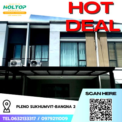 Townhouses for rent : #R8043 🎉 081268 House for rent at Pleno Sukhumvit-Bangna 2