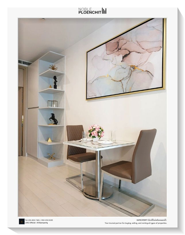 รูป ให้เช่า  Noble Ploenchit [โนเบิล เพลินจิต]🔰 ตกแต่งครบ พร้อมอยู่ ราคาพิเศษ - รูปที่ 6/18