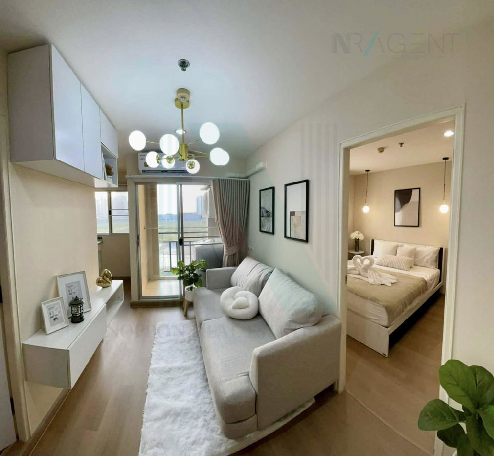 picture 🔺 For Rent Condo LUMPINI MEGA CITY BANGNA Building D, Floor 8,1 bed room, Room size 28 sqm - 2/8