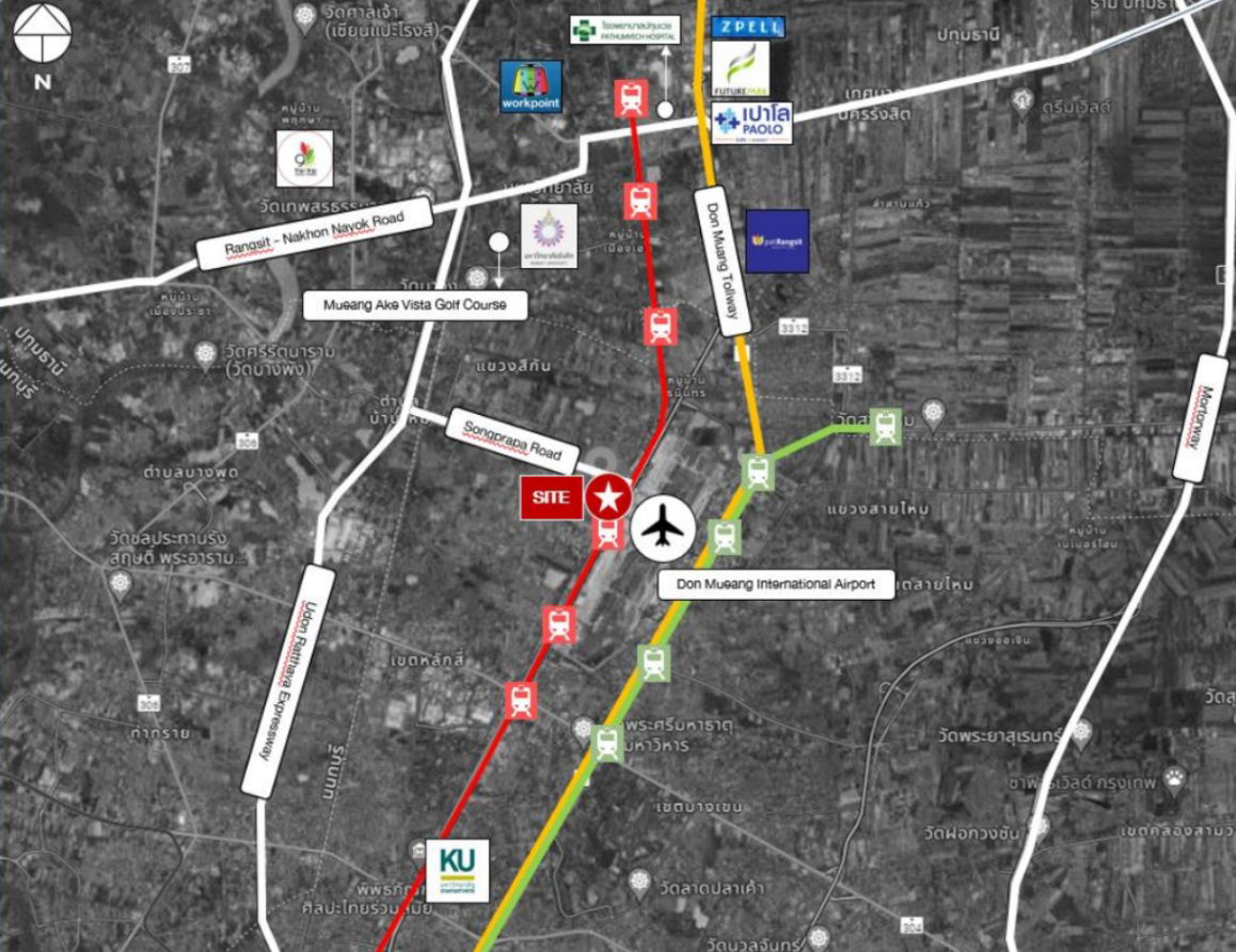 รูป ขายที่ดินดอนเมือง สรงประภา ใกล้สนามบินดอนเมือง - รูปที่ 2/6