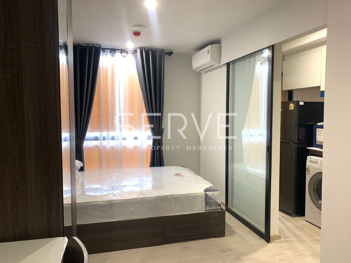 รูป 🔥1นอน ห้องแต่งครบ ราคาดีมาก เฟอร์จัดเต็ม พร้อมหิ้วกระเป๋าเข้าอยู่ คอนโดทำเลดีๆ ใกล้ BTS คูคต 100 ม.  @  Nue Cross Khu Khot Station - รูปที่ 3/8