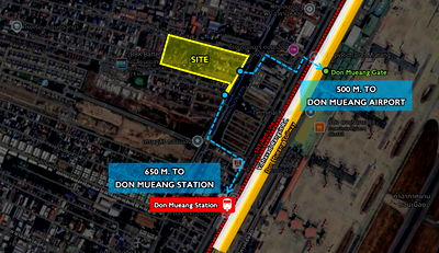 ที่ดิน ม.รังสิต : ขายที่ดินดอนเมือง สรงประภา ใกล้สนามบินดอนเมือง