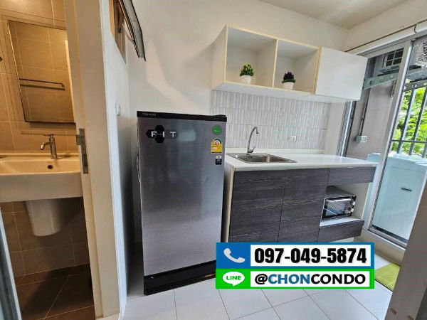 รูป DCondo ดีคอนโด ชั้น2 ตึกC  --------- มีเครื่องซักผ้า ---------Tel 097-049-5874 (Line: @choncondo มี@ด้วย) - รูปที่ 4/13