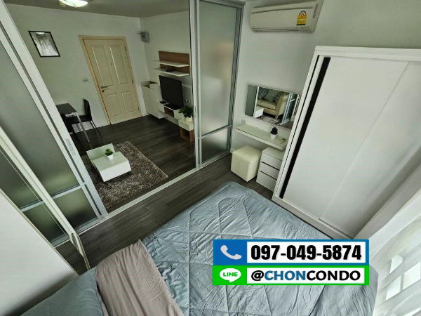 รูป DCondo ดีคอนโด ชั้น2 ตึกC  --------- มีเครื่องซักผ้า ---------Tel 097-049-5874 (Line: @choncondo มี@ด้วย) - รูปที่ 7/13