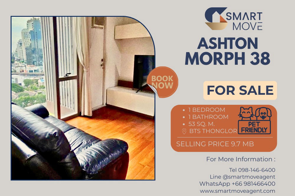 picture Sale with tenant! high floor13++, City View, North Facing, Pet Friendly !🔥 Code C20250800057.Ashton Morph 38, 1 bed, 1 bath, furnished, Special Deal! - 1/11