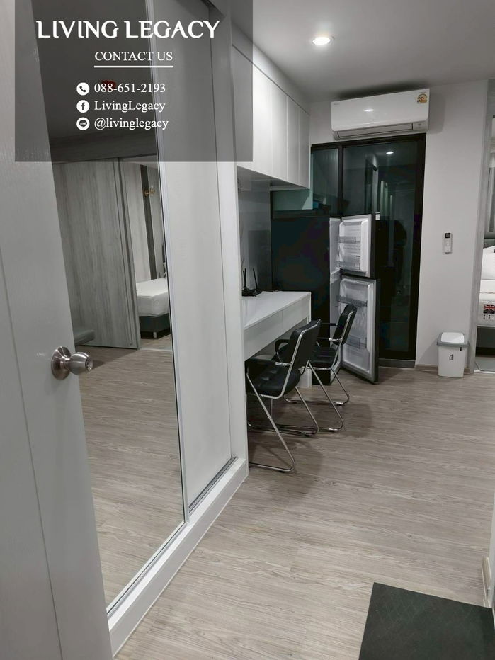 picture T6QBSI Condo For Rent RYE Huamark 30 Sq.M. Floor 8 Building B line id : @livinglegacy - 3/13