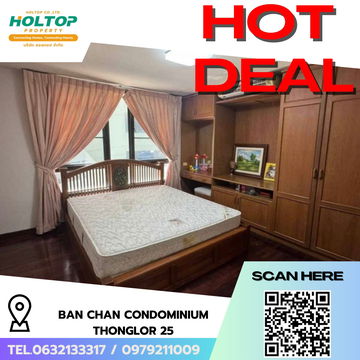 #R8062 🎉 081268 ให้เช่าคอนโด Ban Chan Condominium Thonglor 25