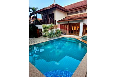 Houses for sale Chonburi : [920611001-398] "Pool Villa Chateau Dale: 4BR, 5BA, Flex Options!"