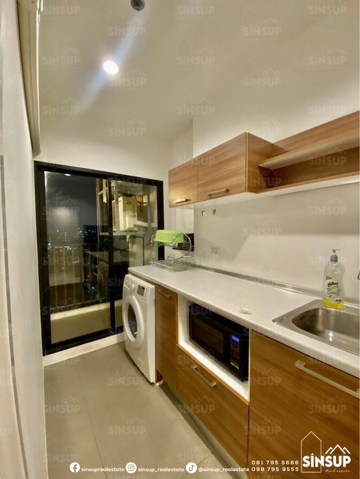 รูป ✨ ให้เช่า The Tree Interchange | ห้องสวย วิวแม่น้ำ | เครื่องใช้ไฟฟ้าครบ | ใกล้ MRT บางโพ - รูปที่ 7/8