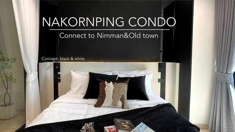 picture Condo for sale, NakornPing Condo, Huai Kaew, newly renovated, ready to move in, call 0955752068, Khun Chompoo. - 4/20