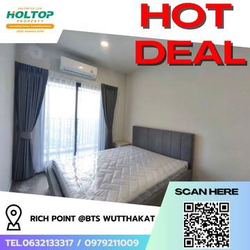 #R8061 🎉 081268 Condo for rent: Rich Point @BTS Wutthakat