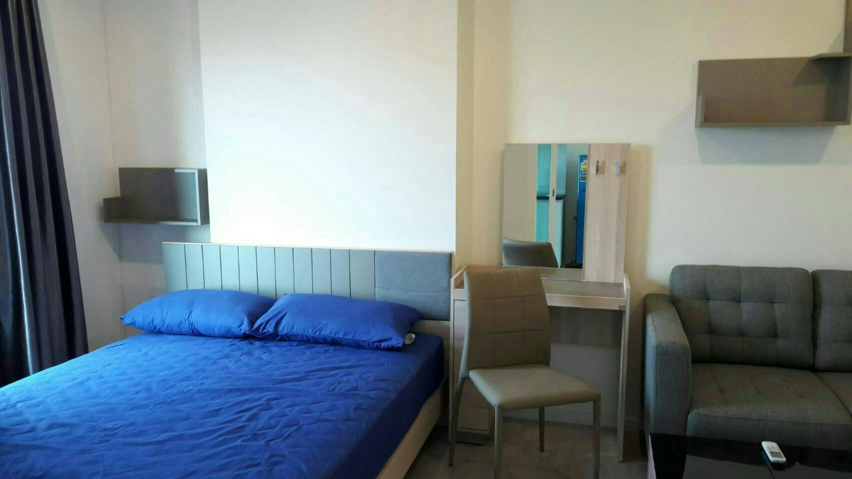 รูป (ว่าง1มกราคม69 ไม่ให้ที่จอดรถ)ให้เช่าAspireสาทร-ท่าพระ - Studio 24ตรม. ชั้น12A - Line:@hac55 - รูปที่ 2/13