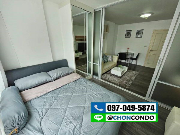 รูป DCondo ดีคอนโด ชั้น2 ตึกC  --------- มีเครื่องซักผ้า ---------Tel 097-049-5874 (Line: @choncondo มี@ด้วย) - รูปที่ 6/13