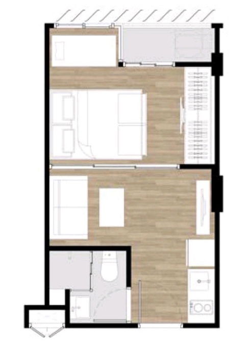 picture T103 Condo for rent Atmoz Ratchada-Huaikwang (Atmoz Ratchada-Huaikwang), beautiful room, fully furnished, ready to move in, special price. - 7/7