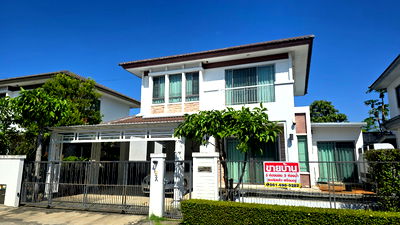 บ้านเดี่ยว รพ.ซีจีเอช สายไหม : ขายด่วน เจ้าของขายเอง ต่อรองได้ บ้านสวย 2 ชั้น โครงการ มัณฑนา เลค วัชรพล โซนด้านหน้าทะเลสาป สภาพใหม่ สวย ดูแลอย่างดี