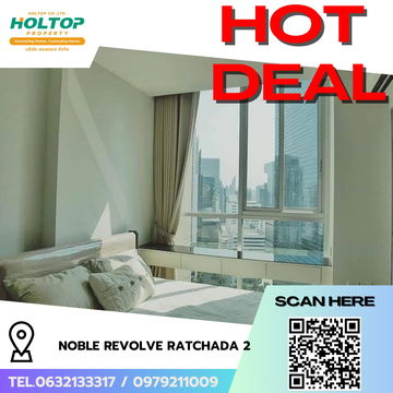 #R8035  🎉 081268 ให้เช่าคอนโด Noble Revolve Ratchada 2 