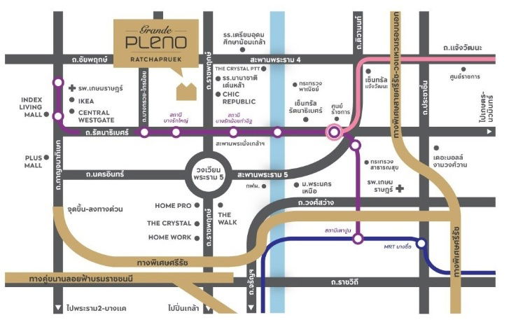 รูป ให้เช่า หมู่บ้านแกรนด์ พลีโน่ ราชพฤกษ์ ทาวโฮม2ชั้น 2นอน 3น้ำ บ้านสวย พร้อมอยู่ - รูปที่ 9/11