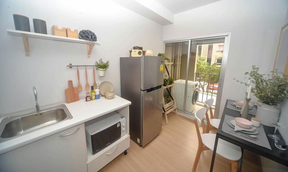 รูป พลัมคอนโดสามัคคี ราคา 6,500บาท/เดือน ห้องสวย + มีเครื่องซักผ้า - รูปที่ 12/14