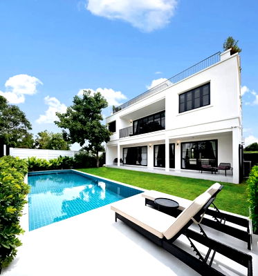 เช่าบ้านเดี่ยว ฟรอส เมจิกส์ ไอซ์ ออฟ สยาม : ให้เช่า วิลล่าหรู สไตล์ โมเดิร์น พัทยา - โป่ง