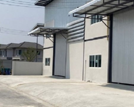 ให้เช่าโกดัง พร้อมสำนักงาน 2 ชั้น ซอยเทศบาลบางปู 97 ถนนบางพลี ตำหรุ / พื้นที่ 405 ตารางเมตร เทรลเลอร์ เข้าออกได้