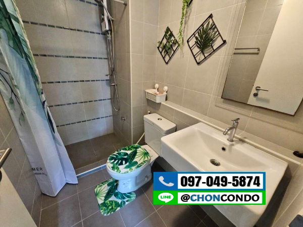 รูป DCondo ดีคอนโด ชั้น2 ตึกC  --------- มีเครื่องซักผ้า ---------Tel 097-049-5874 (Line: @choncondo มี@ด้วย) - รูปที่ 8/13