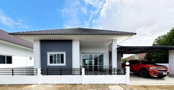 รูป ให้เช่าบ้านเดี่ยวชั้นเดียว 3 ห้องนอน 2 ห้องน้ำ 1  ห้องครัว  2  ที่จอดรถ - รูปที่ 1/12