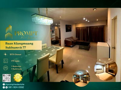 เช่าบ้านเดี่ยว สถาบันเทคโนโลยีไทย-ญี่ปุ่น : AB05887 - Baan Klangmuang Sukhumvit 77