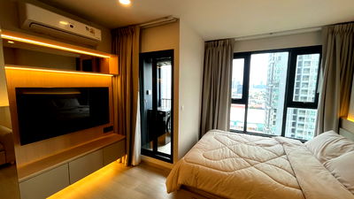 คอนโดให้เช่า : ห้อง Studio บิ้วอินพรีเมี่ยม ✨ Aspire Onnut ✨ ทำเลดีใกล้ BTS อ่อนนุช • พร้อมเข้าอยู่