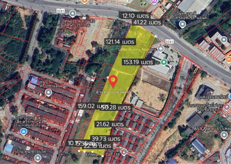 รูป ที่ดินชลบุรี ติดถนน 6 เลนส์ ตรงข้ามสวนเสือศรีราชา - รูปที่ 1/3