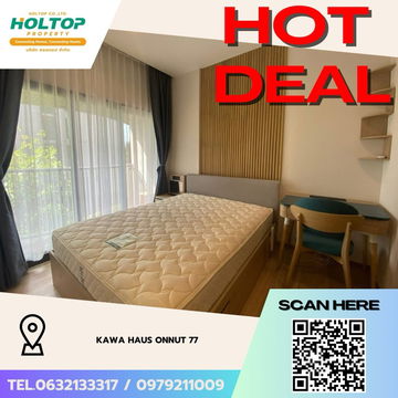 #Z3524💥 071268 🔥ให้เช่าคอนโด Kawa Haus Onnut 77