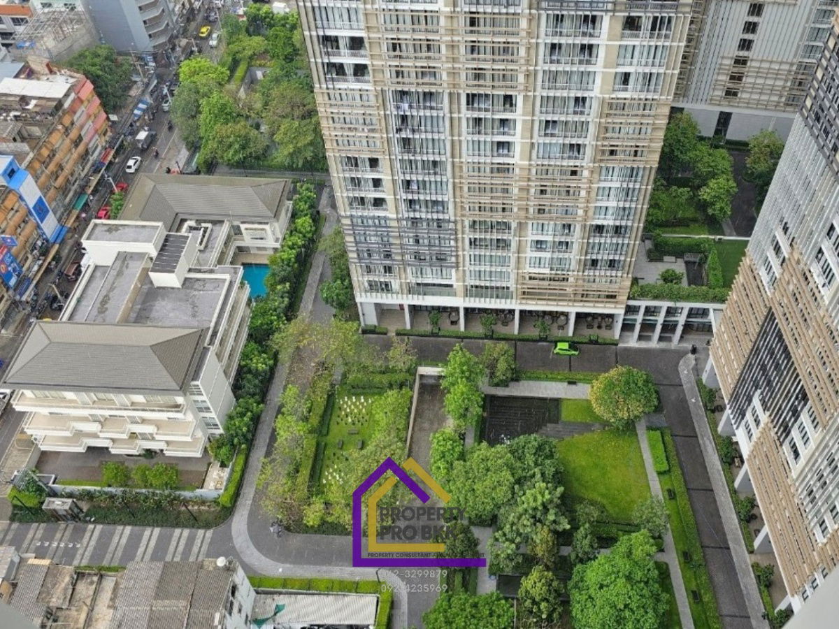 รูป ให้เช่า พาร์ค ออริจิ้น พร้อมพงษ์: ห้องมุม ชั้นสูง พร้อมวิวสวยและสวนในโครงการ - รูปที่ 16/23