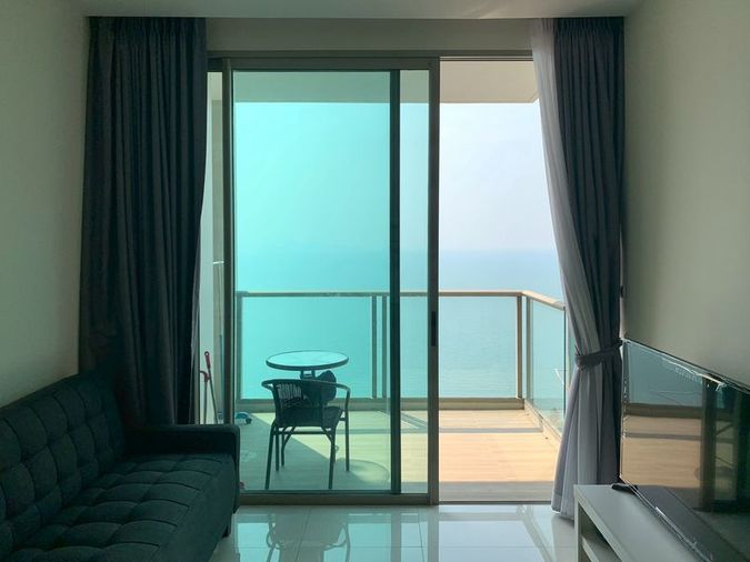 ⛵ Riviera Wongamat ⛵ Sea view / 24F / 45sqm / 1bedroom >> THB22,000/month彡