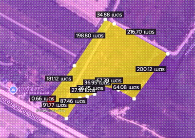 ที่ดิน นิคมพัฒนา ระยอง : ที่ดินระยอง ผังม่วงลาย ติดถนน 36