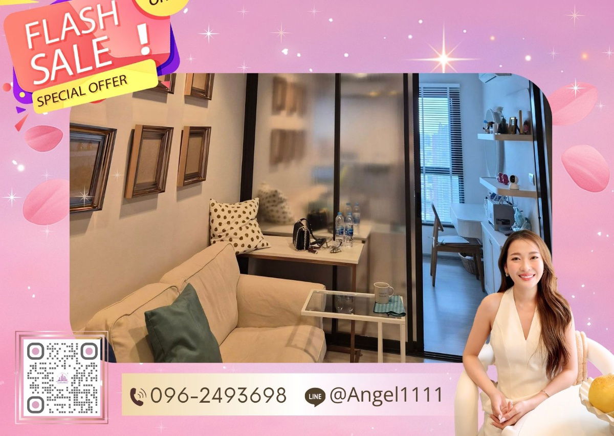 รูป ✨🦄 Ready to move 🦄✨ Life Asoke Rama 9✨ ใกล้รถไฟฟ้า MRT สถานีพระราม 9 ห้องสวย เฟอร์ครบจบในที่เดียว โทร 096-2493698 (LAR2248) - รูปที่ 1/17