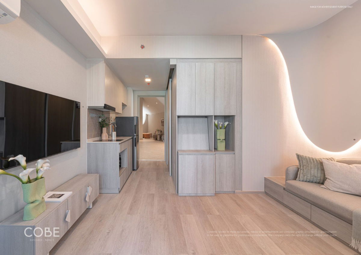 รูป 🔥(เจ้าของขายเอง) ขายดาวน์ COBE รัชดา–พระราม 9 ห้องStudioใหญ่ที่สุด 25.76 ตร.ม. ชั้น5 ราคาไม่แรง🔥 - รูปที่ 4/7