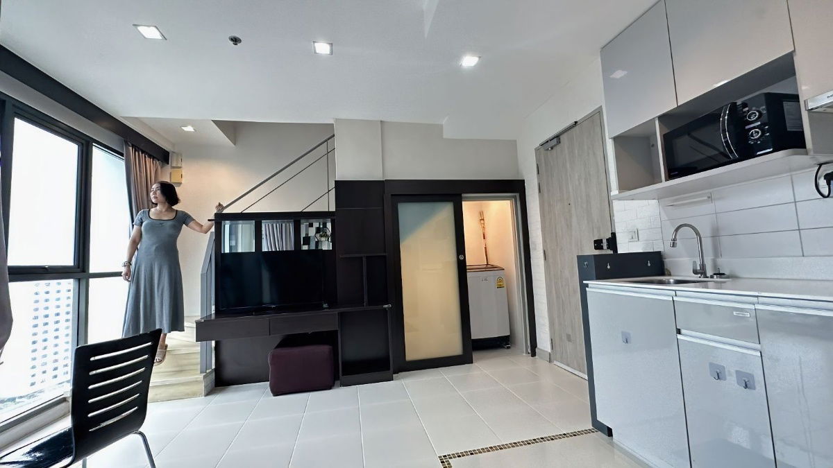 รูป เจ้าของ ขาย CONDO DUPLEX @ IDEO MOBI RAMA9 ติดรถไฟฟ้าใต้ดินMRT เซ็นทรัลพระราม9 Airport Link มักกะสัน Tourist-Night Market, RCA ห้วยขวาง รัชดาภิเษก - รูปที่ 2/28