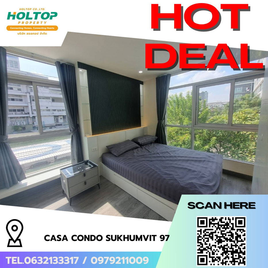 รูป #R8049 🎉 081268 ให้เช่าคอนโด Casa Condo Sukhumvit 97 - รูปที่ 1/17