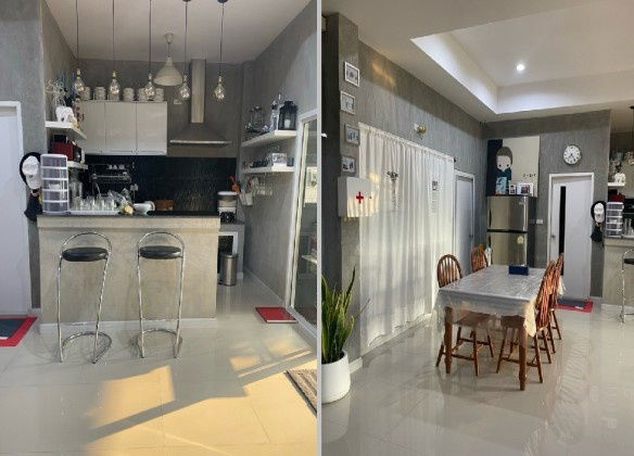 รูป ให้เช่าบ้านเดี่ยว 2 ชั้น พื้นที่ดิน 100 ตารางวา / สรงประภา ดอนเมือง / จอดรถ 6 คัน / เฟอร์นิเจอร์ครบ  - รูปที่ 9/10