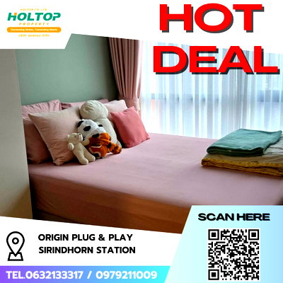 Condos for rent : #R8057 🎉 081268 Condo for rent at Origin Plug & Play Sirindhorn Station