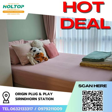 #R8057 🎉 081268  ให้เช่าคอนโด Origin Plug & Play Sirindhorn Station