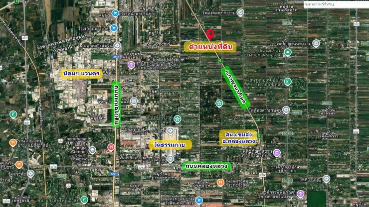 รูป ที่ดิน 5-1-38 ไร่ คลองสาม คลองหลวง
ติดคู่ขนานกาญจนาภิเษก - รูปที่ 5/12