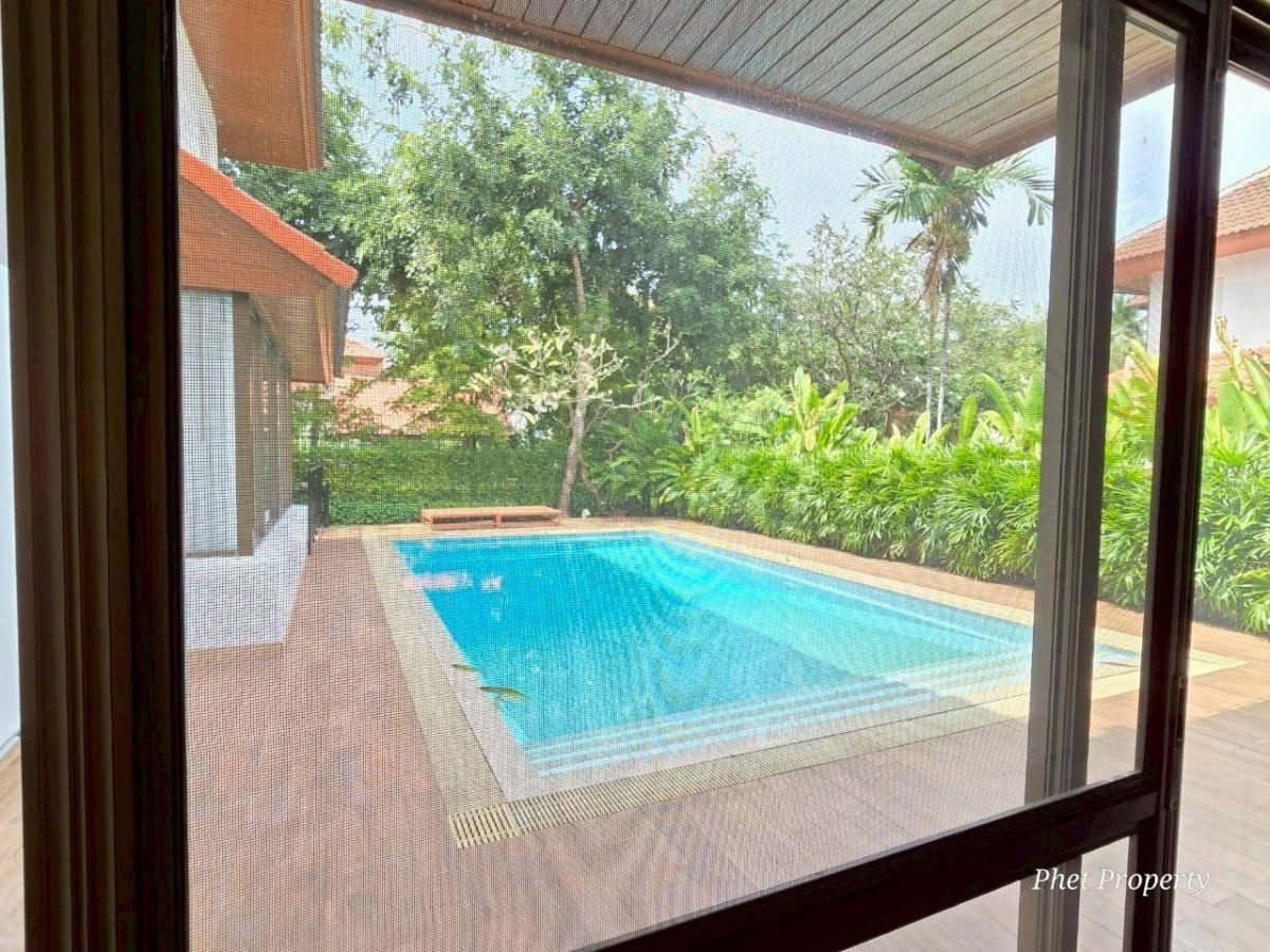 รูป HR3083ใขายคฤหาสน์หรู หมู่บ้านนิชดาธานี กรีนวิลล์ 1 พร้อมสระส่วนตัว ใกล้โรงเรียนนานาชาติ ISB - รูปที่ 10/27