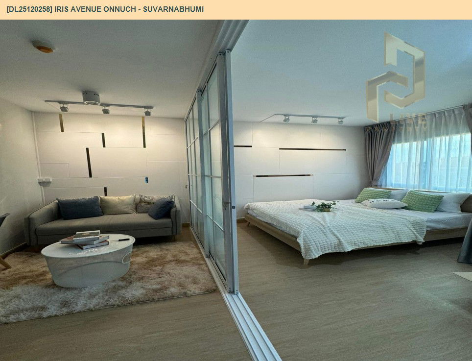 picture DL25120258 Condo for rent, IRIS Avenue Onnuch - Suvarnabhumi near -, ready to move in, call urgently 0638692663 LineID @897iyzll - 2/7