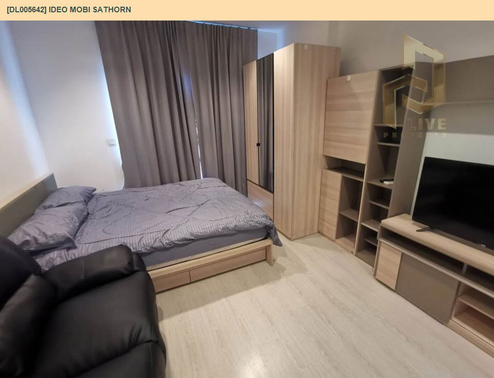 รูป DL005642 ให้เช่าคอนโด ไอดีโอ โมบิ สาทร (IDEO Mobi Sathorn) ใกล้ BTS กรุงธนบุรี พร้อมเข้าอยู่ โทรด่วน 0614453194 LineID @162cjixi - รูปที่ 4/7