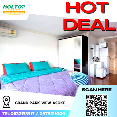 คอนโดให้เช่า : #R8080 🎉 091268 ให้เช่าคอนโด Grand Park View Asoke