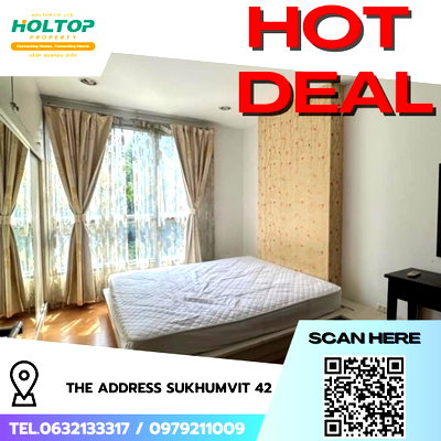 Condos for rent : #R8077 🎉 091268 Condo for rent: The Address Sukhumvit 42