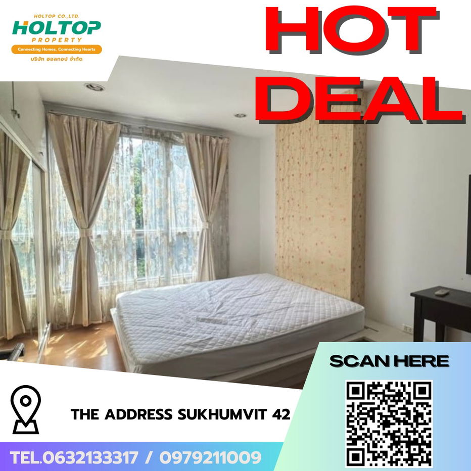 รูป #R8077 🎉 091268 ให้เช่าคอนโด The Address Sukhumvit 42 - รูปที่ 1/10