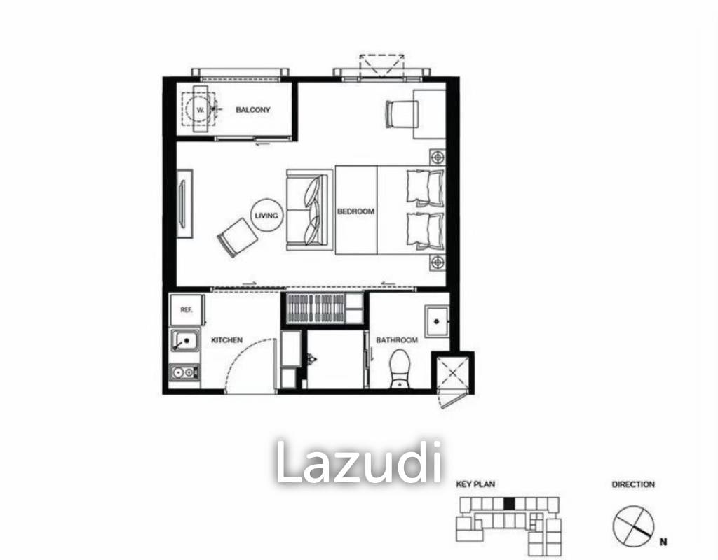 รูป 1 Bedroom 1 Bathroom 30 SQ.M Maestro 19 Ratchada - รูปที่ 24/24