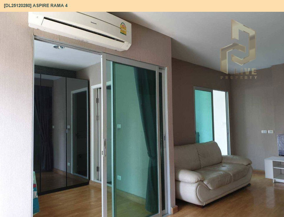 รูป DL25120280 ให้เช่าคอนโด แอสปาย พระราม 4 (Aspire Rama 4) ใกล้ BTS เอกมัย พร้อมเข้าอยู่ โทรด่วน 0653619502 LineID @534wlwof - รูปที่ 2/9